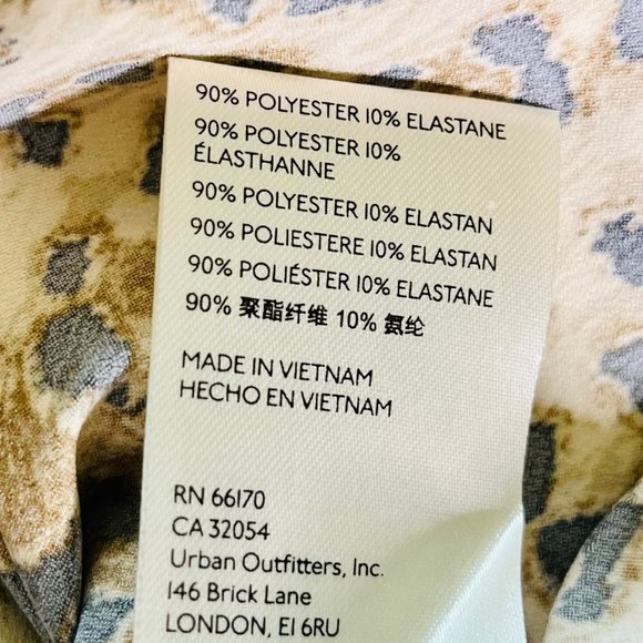 Free People Avas Mini Skirt (Waist 25-28 w/stretch) Size 0, in Tan/Leopard - NWT - Picture 10 of 11